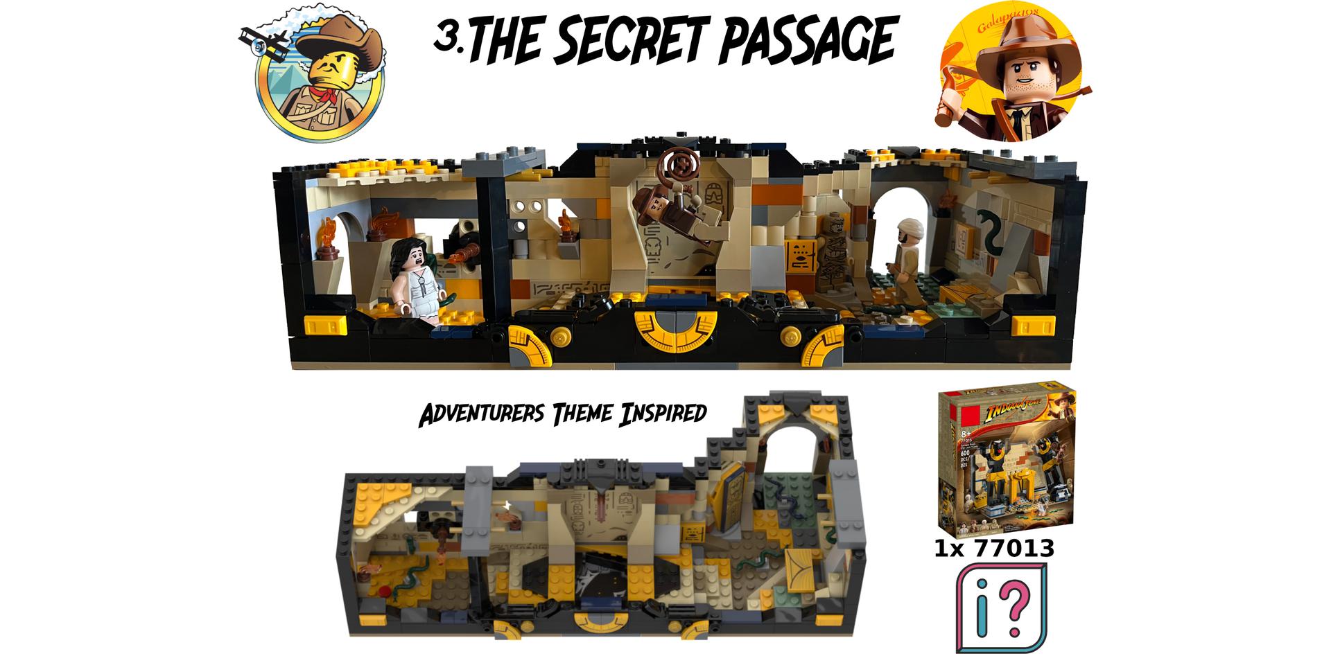 Adventurers Chapter 3.The Secret Passage, Alternative Build For 1x 77013