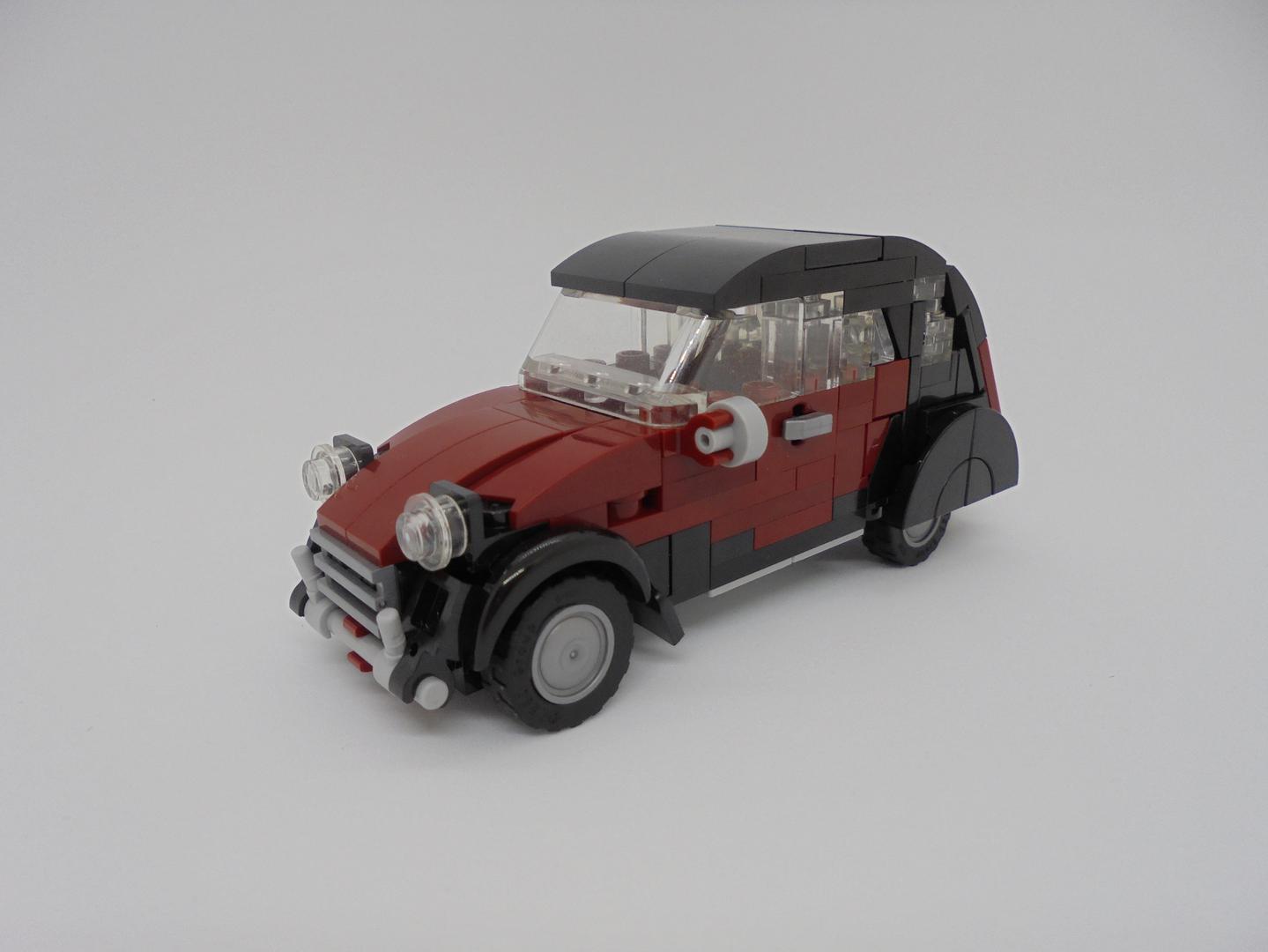 Citroën 2CV minifig scale