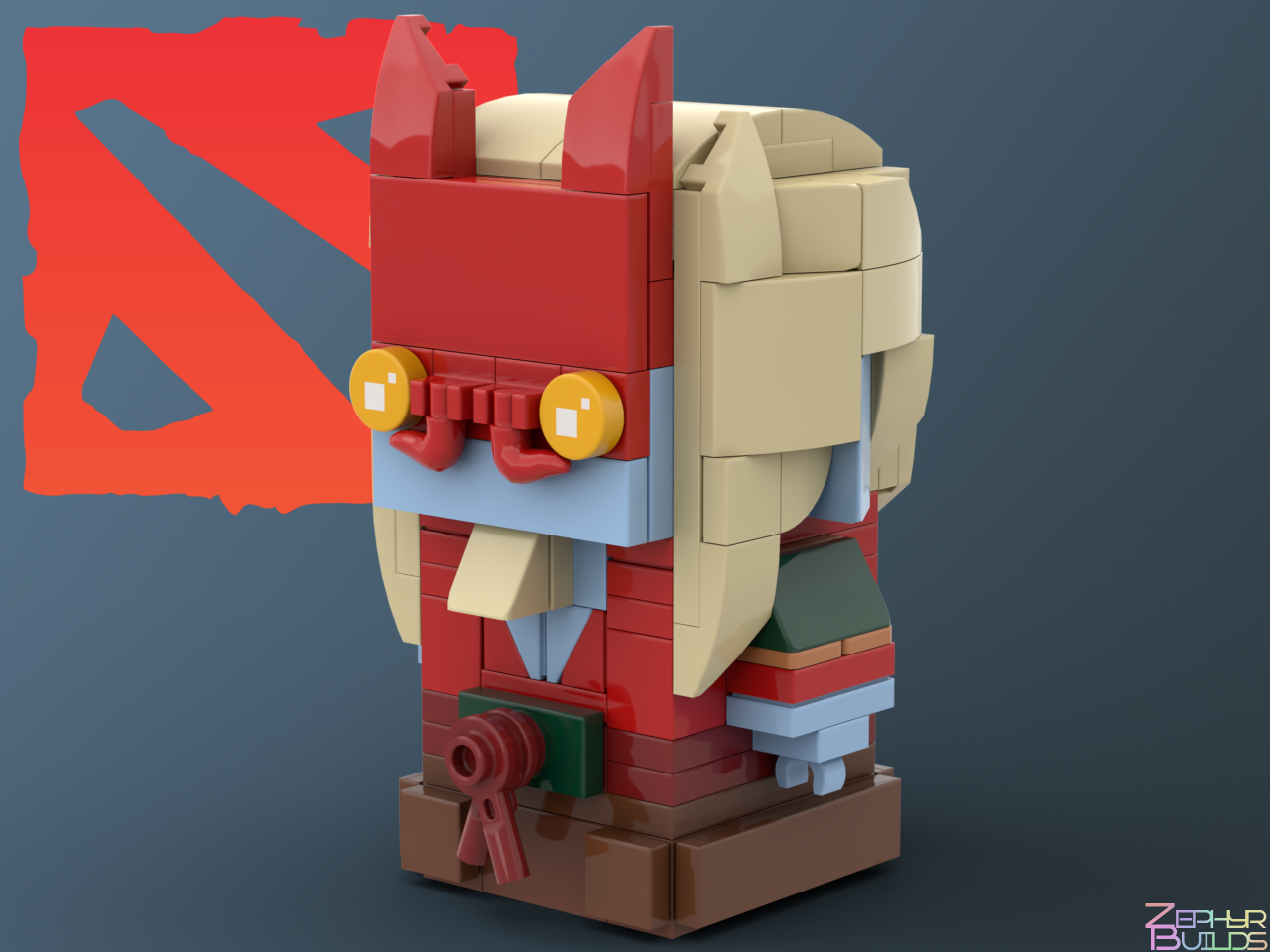 DOTA 2 Grimstroke Brickheadz (MOC-174460) - LEGO MOC | MOC Tracker