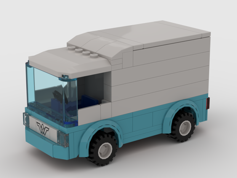 Electric milk van/delivery van (MOC-174465) - LEGO MOC | MOC Tracker