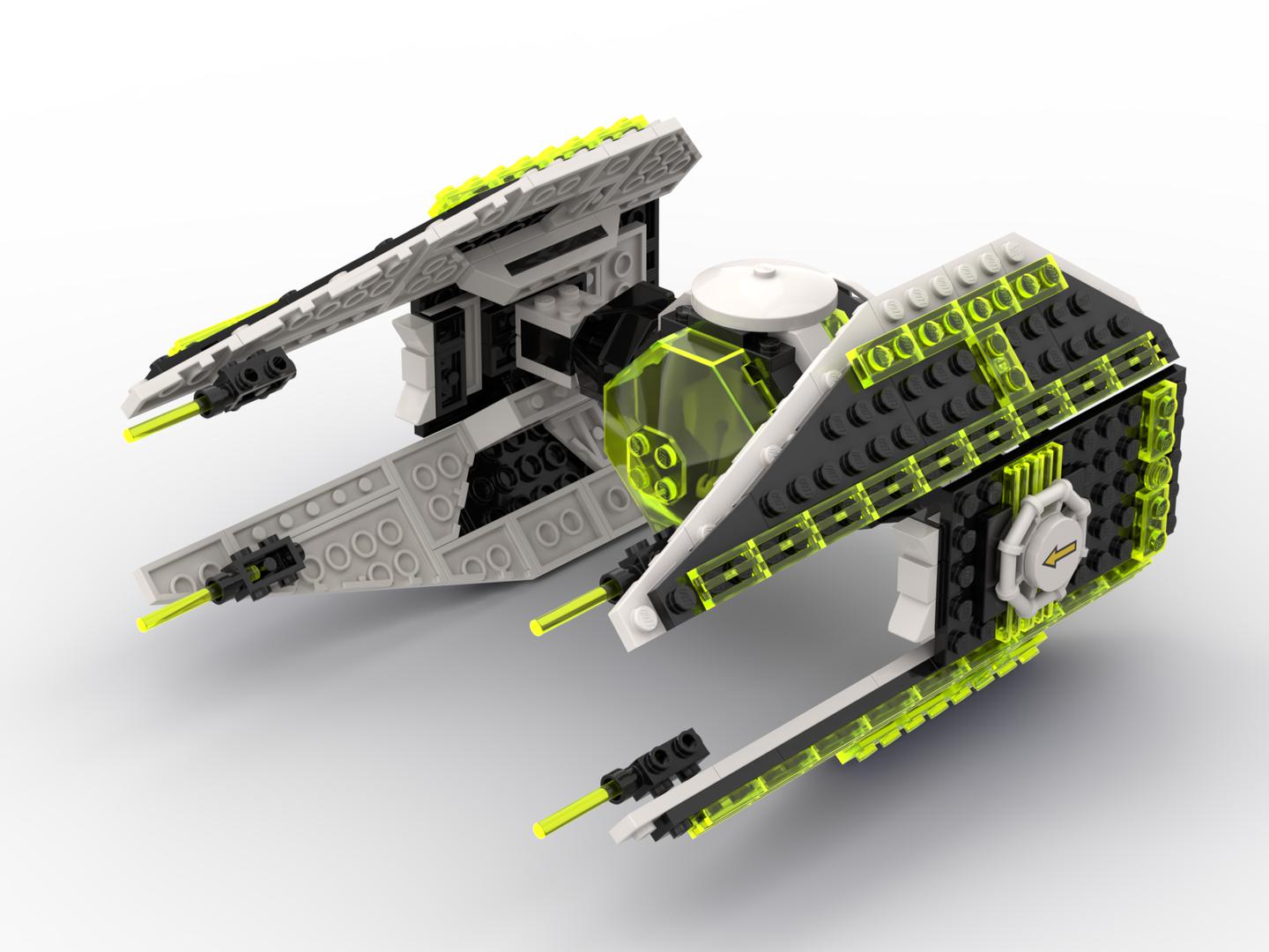 Blacktron II Twin Ion Engine Interceptor Starfighter