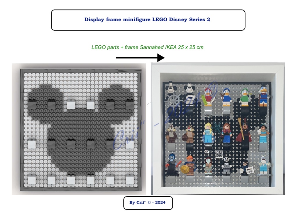 Display frame minifigures LEGO