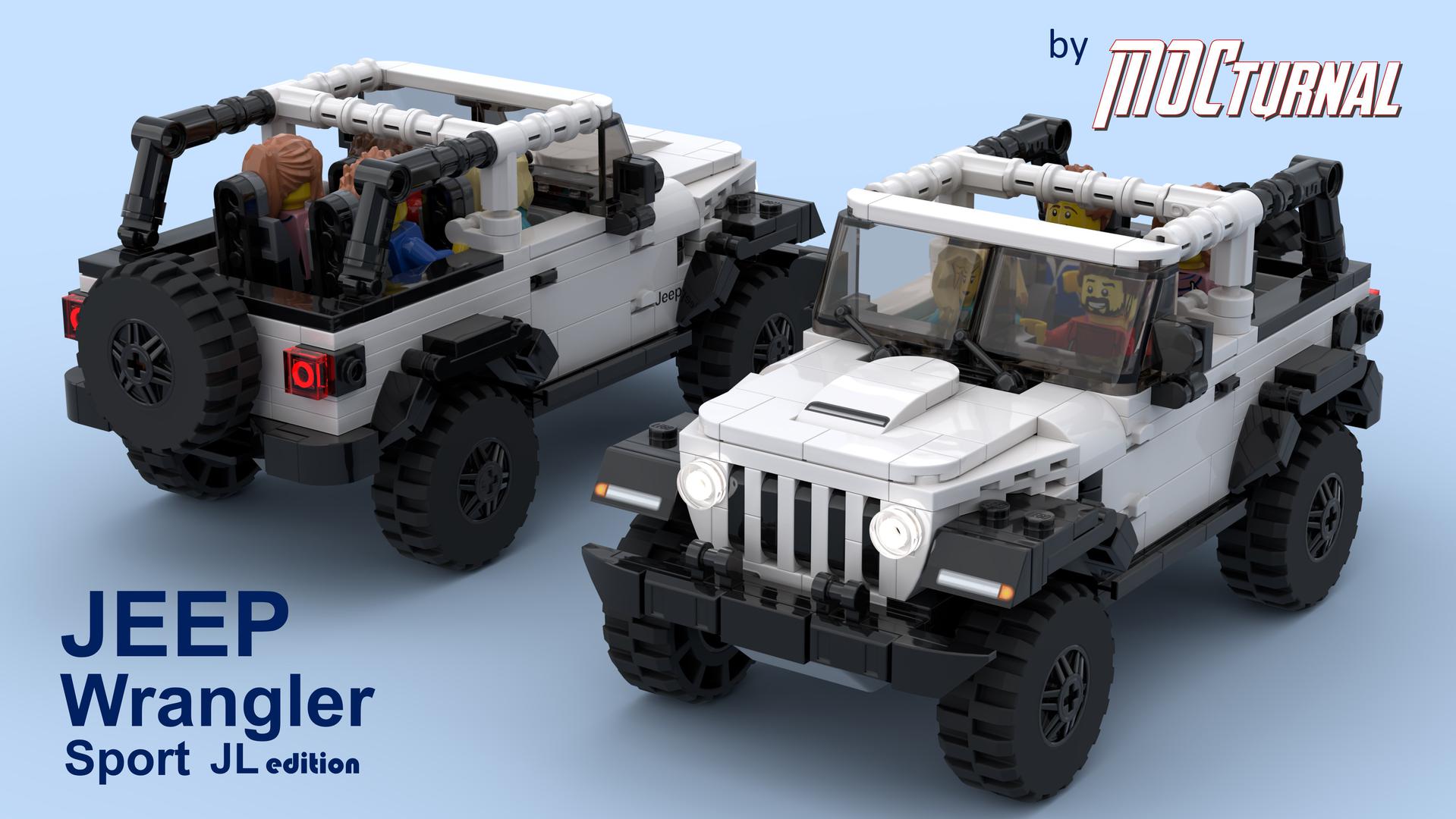MOCturnal Jeep Wrangler Sport (JL ) (MOC-174985) - LEGO MOC | MOC Tracker