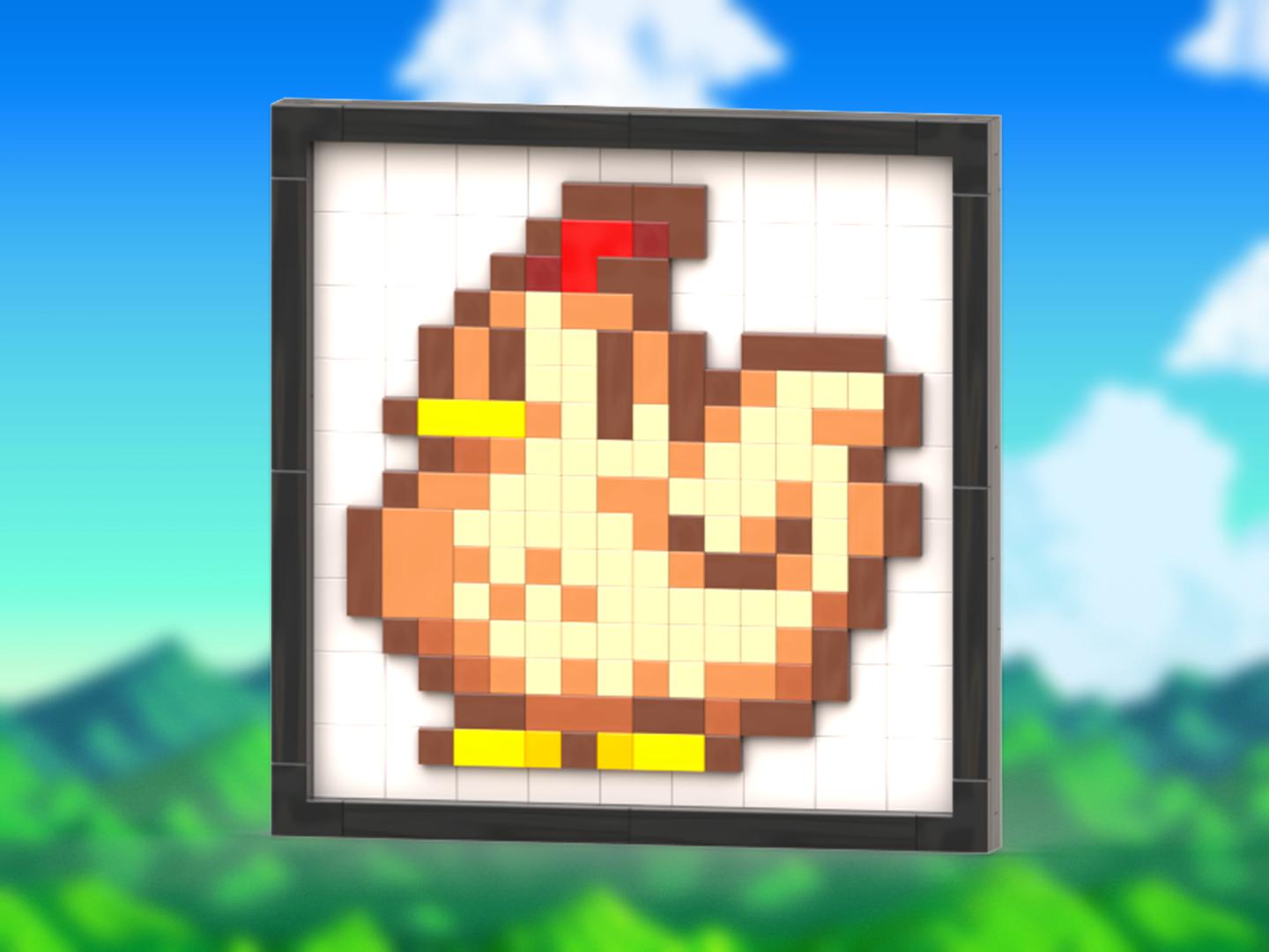Chicken Mosaic (From Stardew Valley)