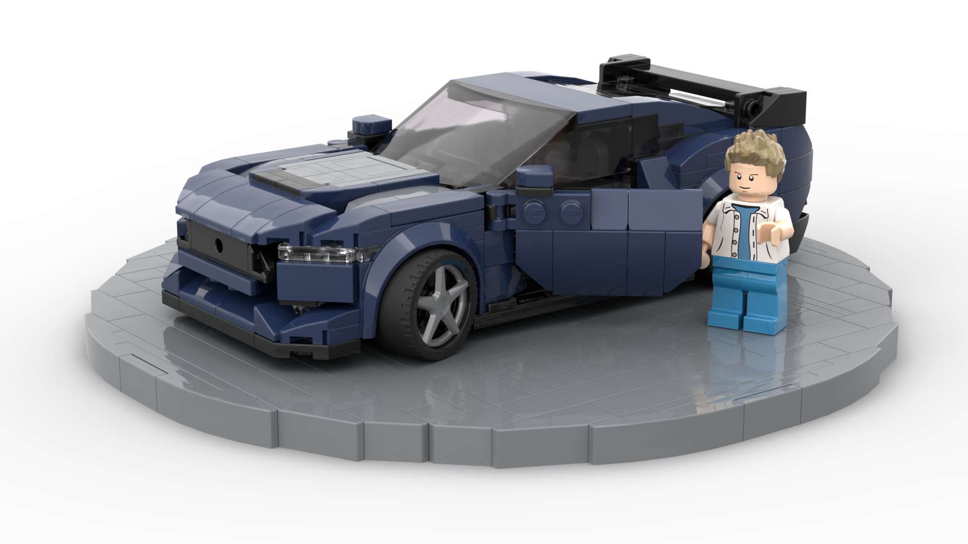 Mod of „Ford Mustang Dark Horse" from LEGO Speed Champions Set 76920