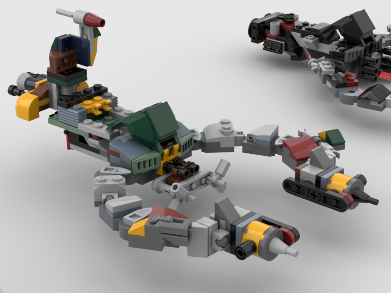Boba Fetts racing(mech) speeder 75369 alternate build