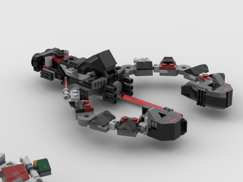 Vaders racing(mech) speeder 75368 alternate build