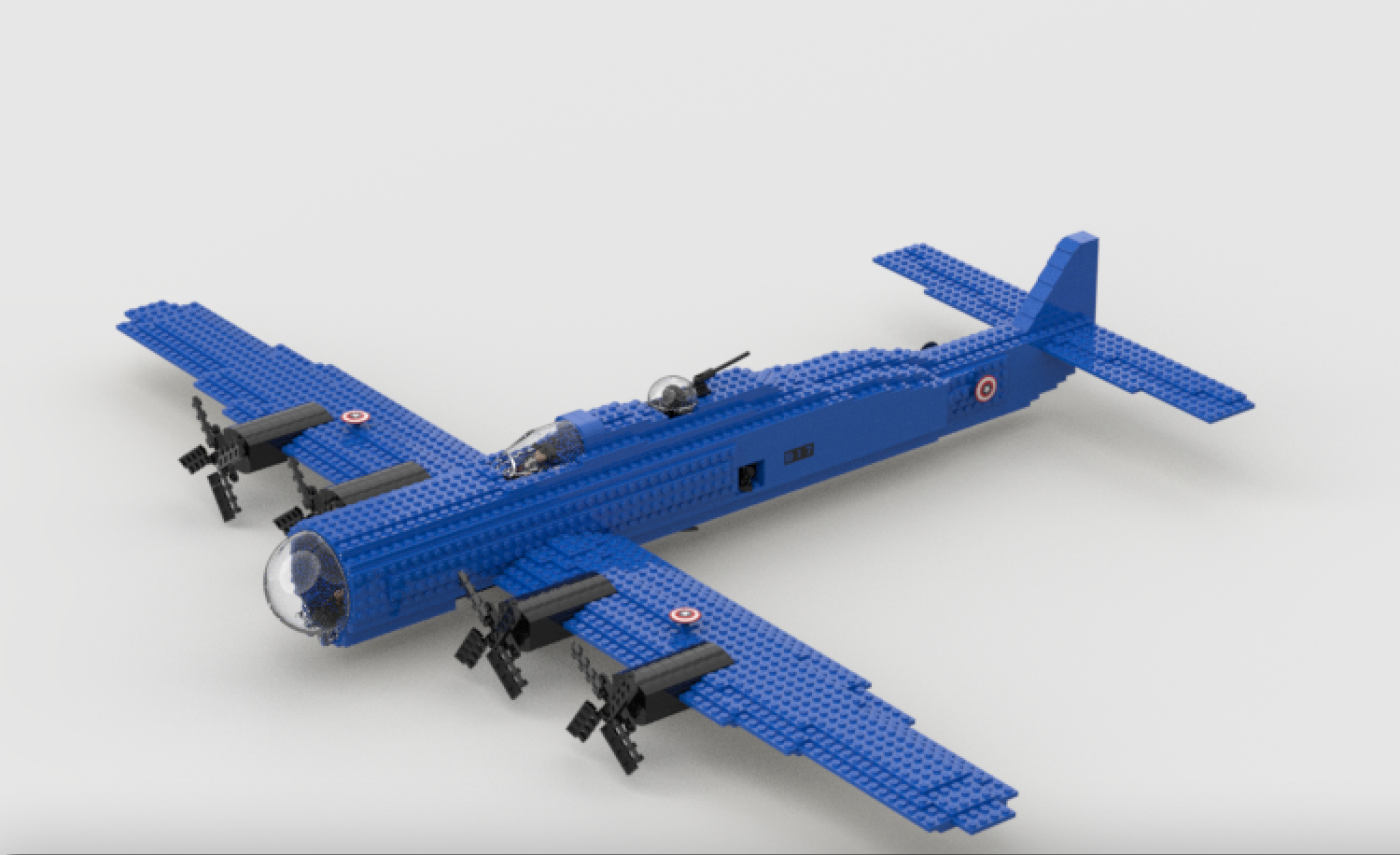 B-17 Flying Fortress Minifigure scale