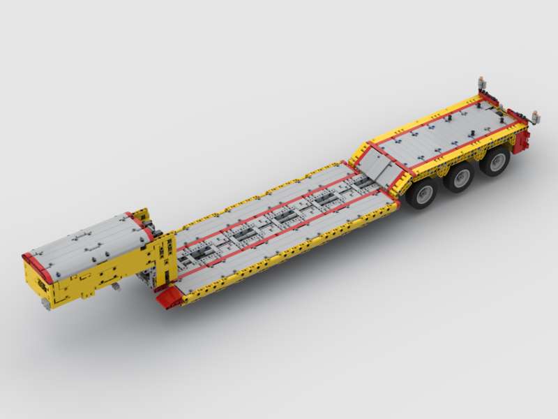 Trailer lowboy with gooseneck (8258 scale)