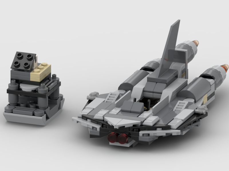 Pirate Snub Fighter (75346) to Landspeeder with stand                                   your casecar alternate build
