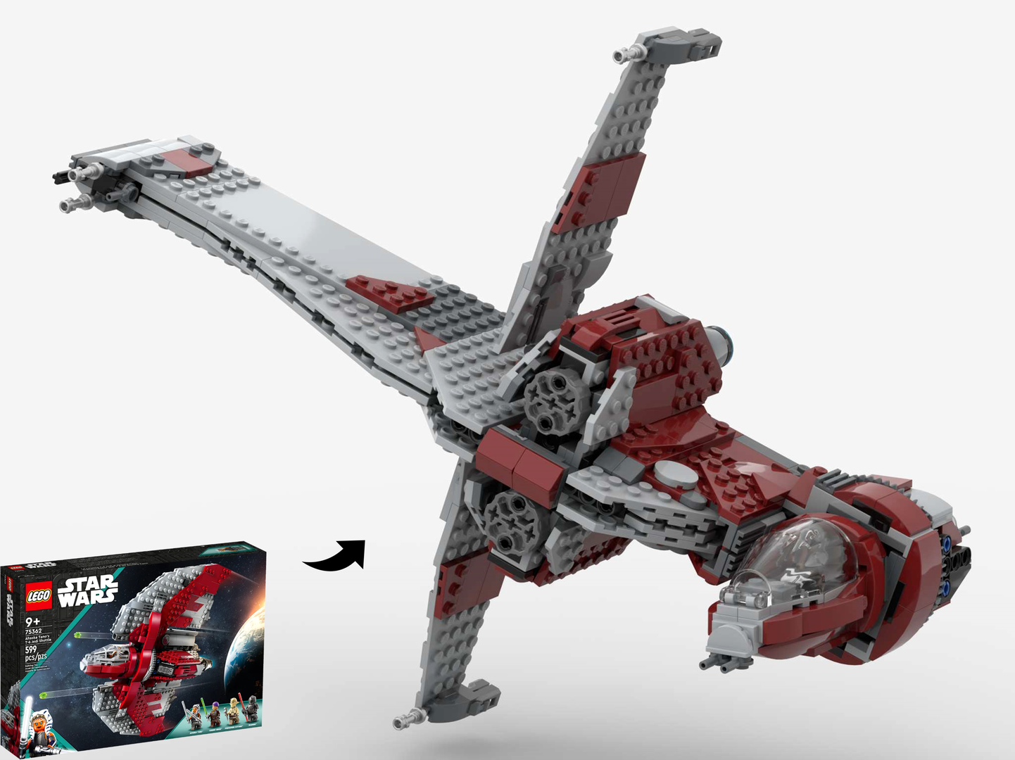 B-Wing Mark II Starfighter – Alternate Build of 75362 Ahsoka Tano's T-6 Shuttle