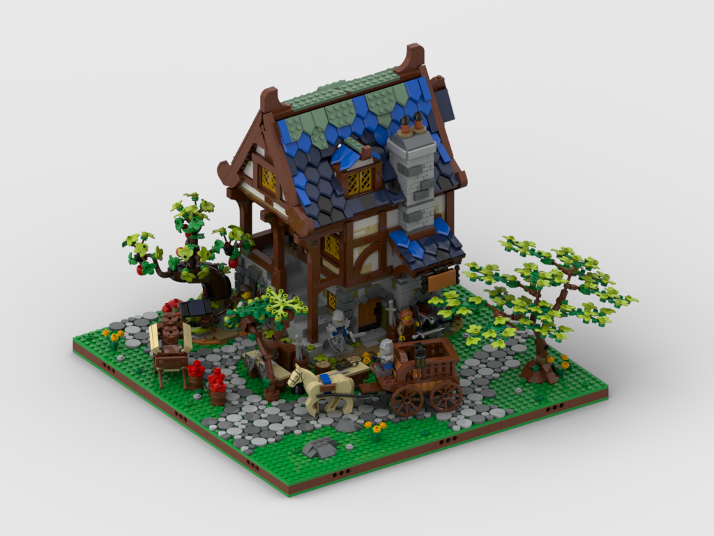 Display for set 21325 Medieval Blacksmith