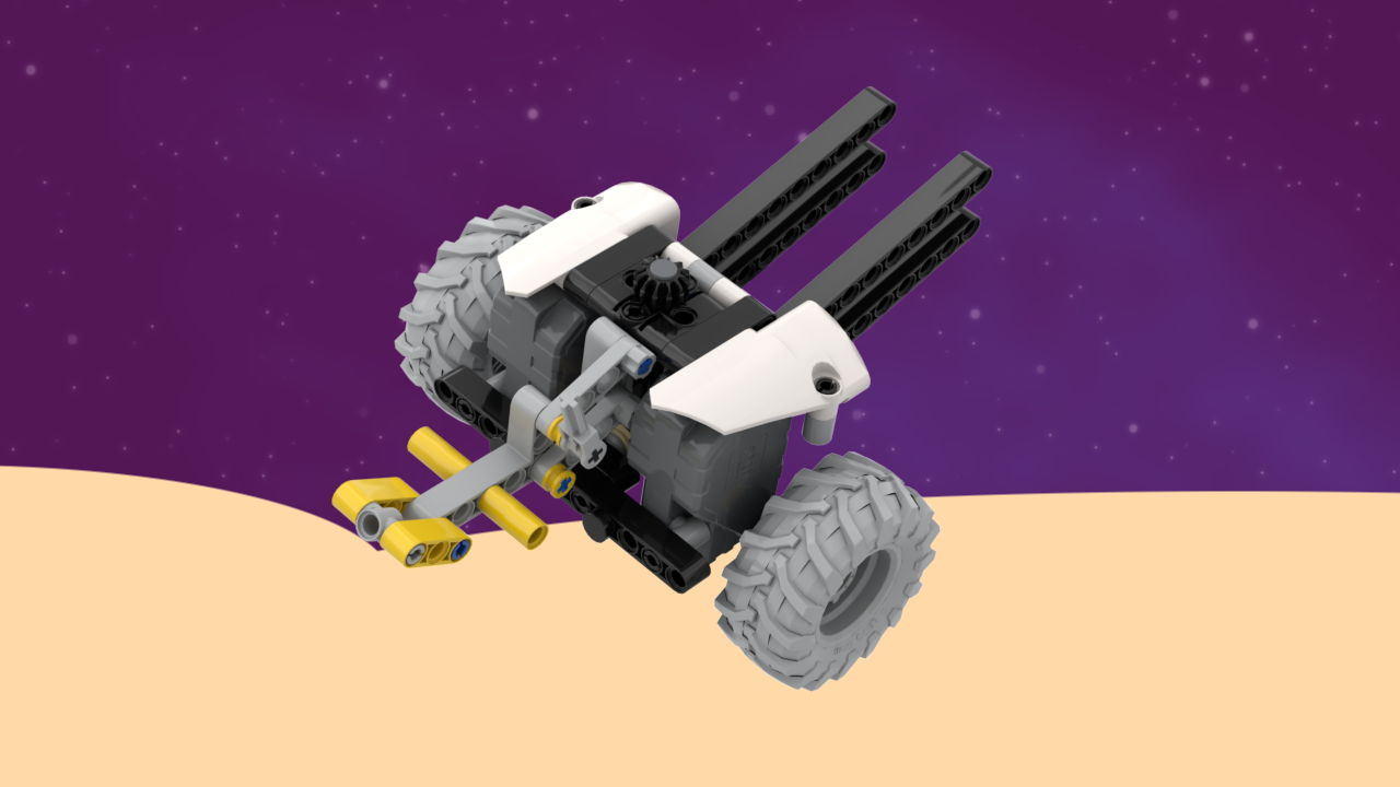 TECHNIC Surface Space Loader (42178), modified rear-end with 