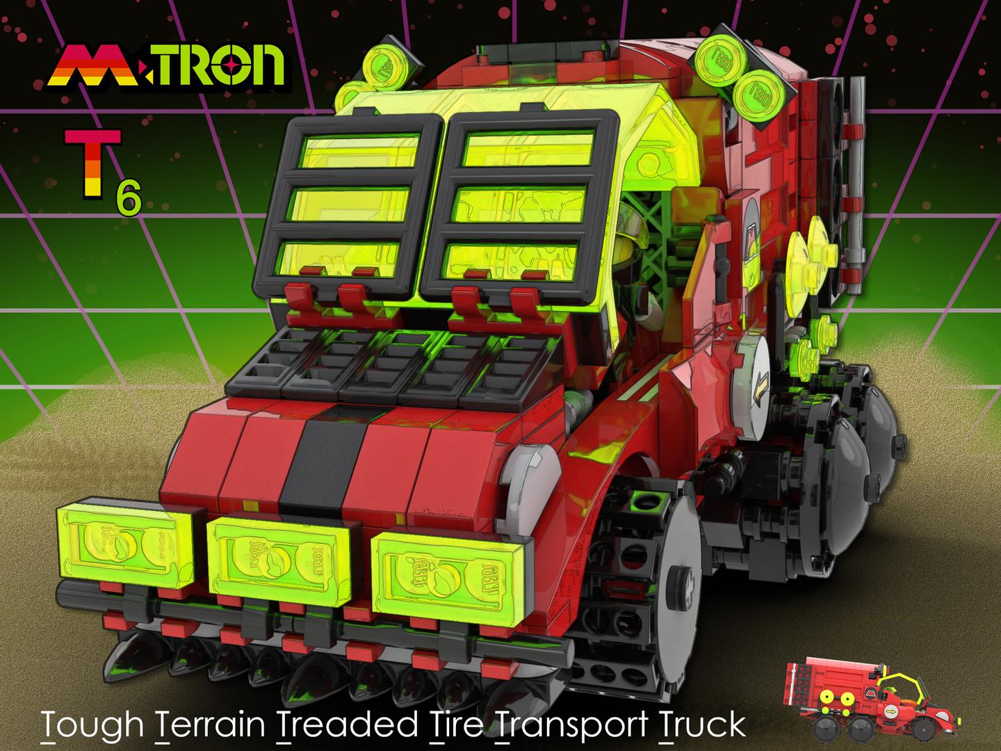 Tough Terrain Treaded Tire Transport Truck