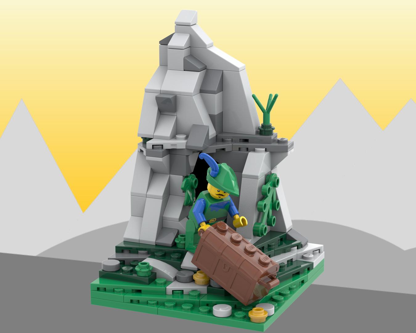 Hiding the loot in a cave