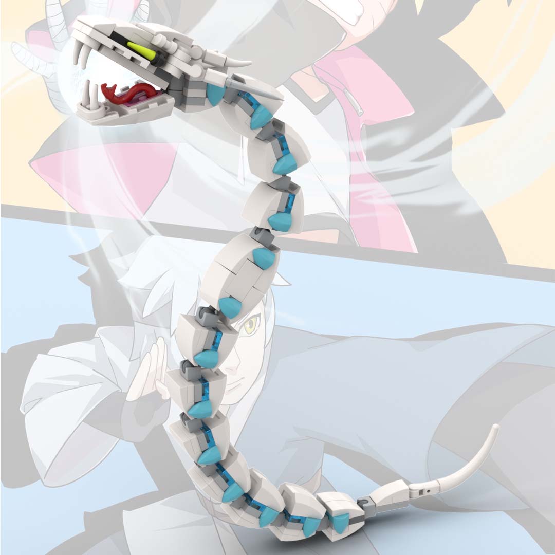 White snake icy serpent from naruto boruto