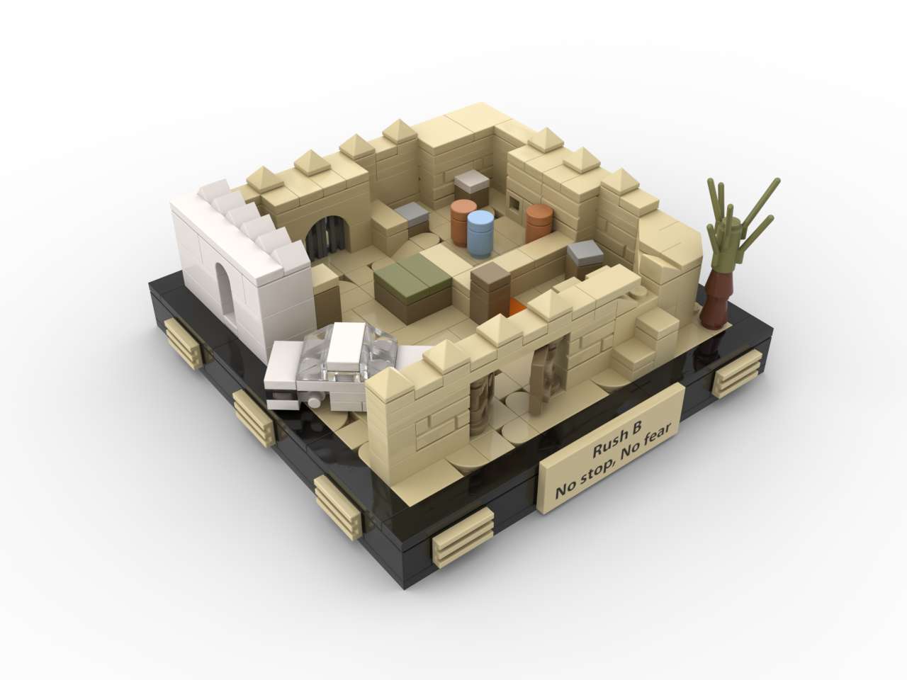 Dust 2 - Bombsite B - Counter Strikre