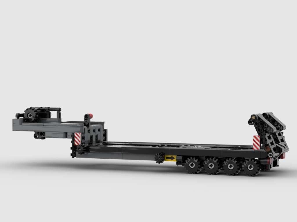 Low bed semi-trailer