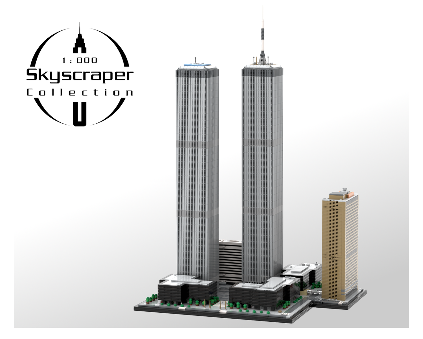 World Trade Center Complex 1:800 Scale