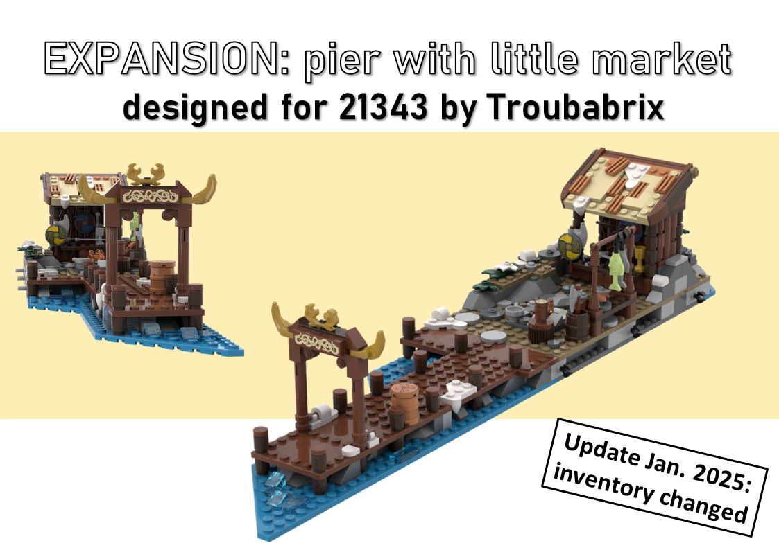 21343 expansion - pier with little market (harbour)