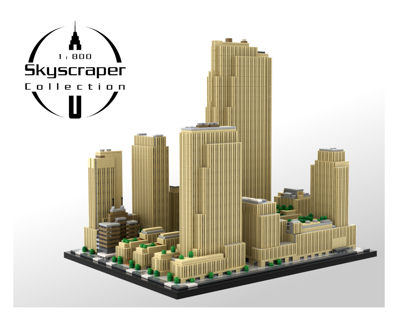 Rockefeller Center 1:800 Scale