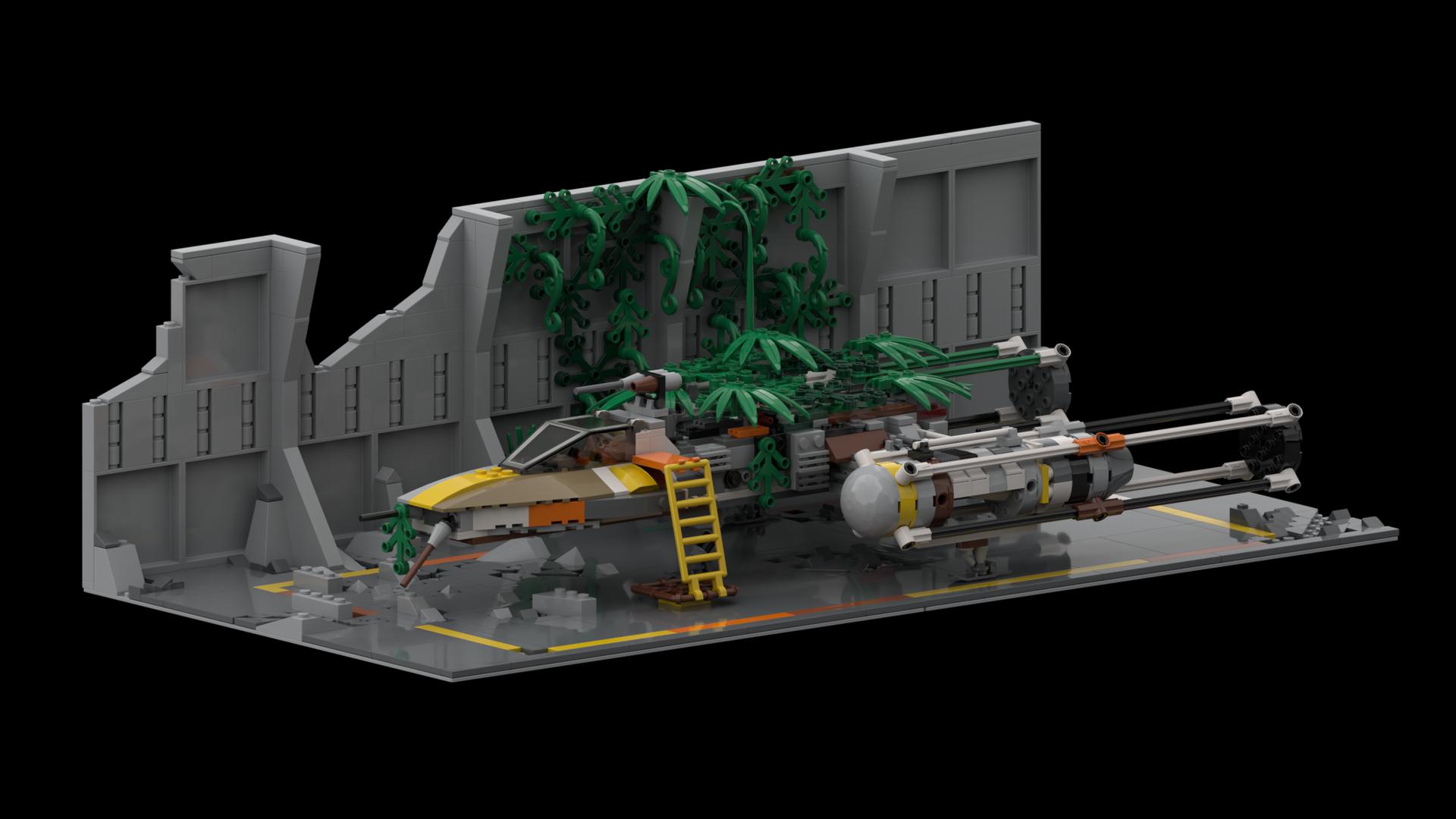 Abandoned Y Wing Diorama