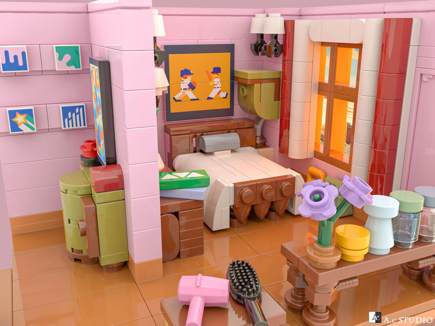 Rachel's Bedroom----Complement to Friends Set 10292