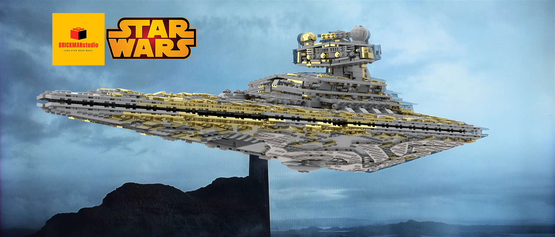 SW Thrawn's Chimaera Imperial 1 class Destroyer Golden  (Ahsoka MOC)