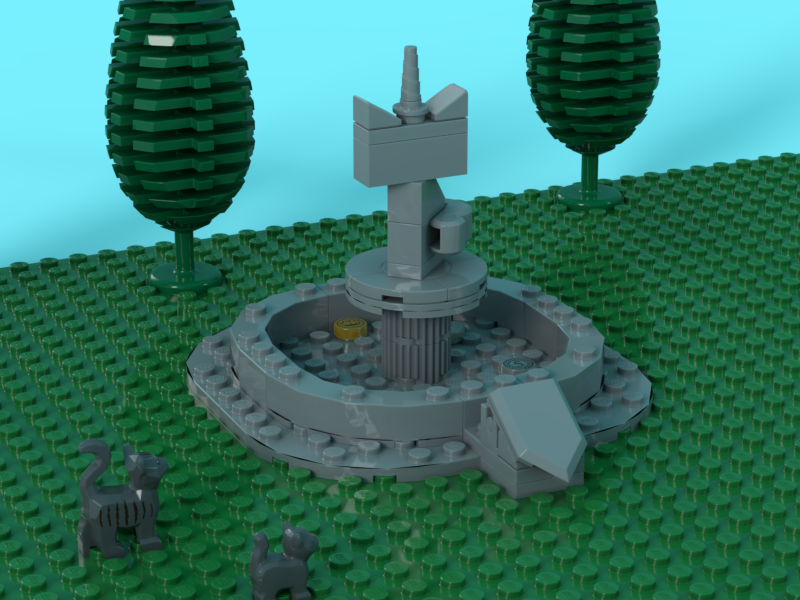 Queen Unikitty fountain