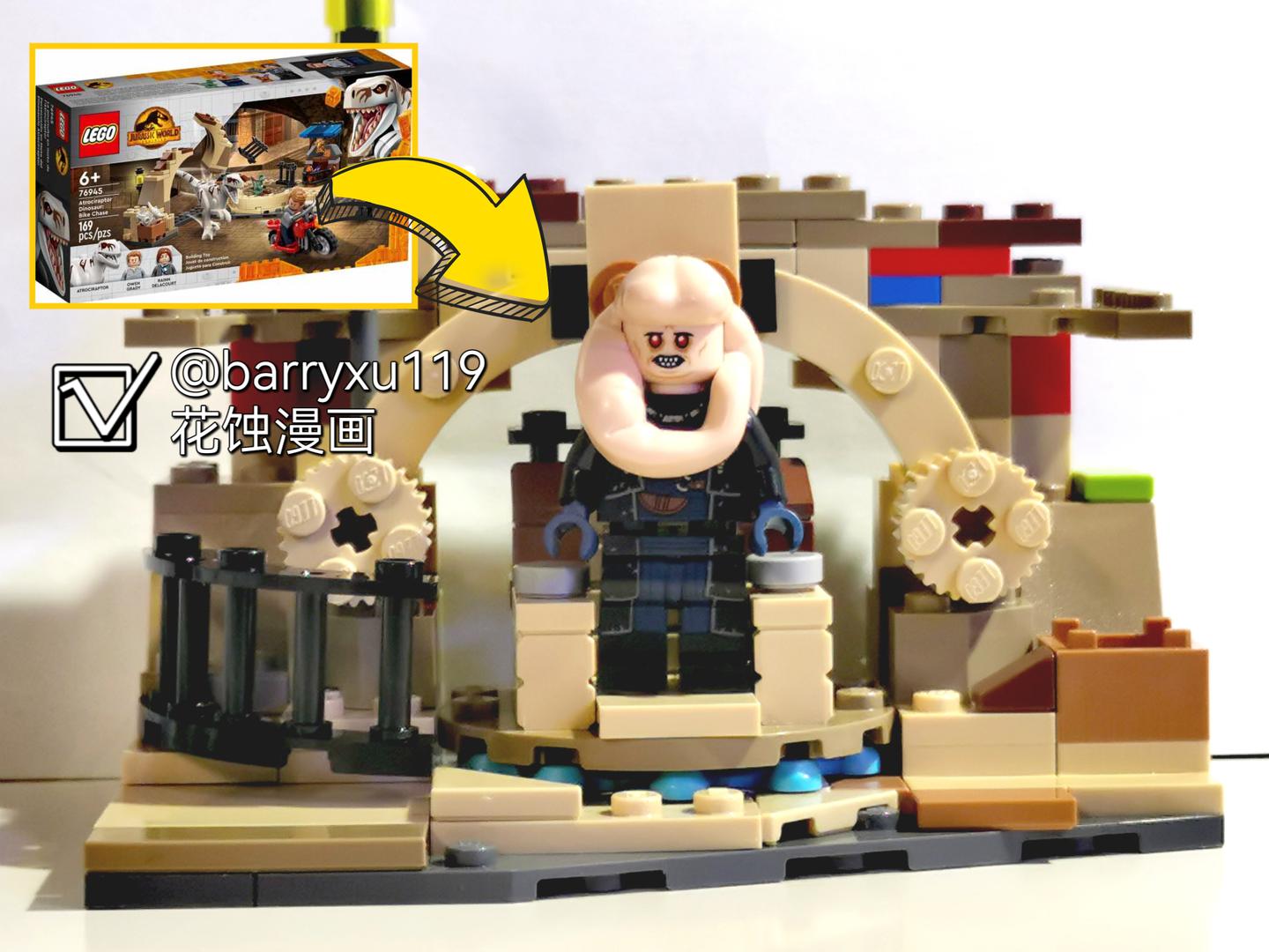Make set 76945 into a mini version of Boba Fett's Throne Room alternate build