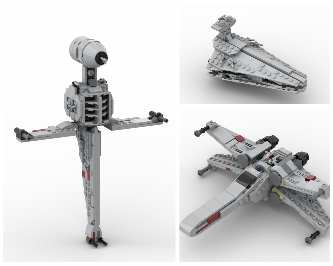 75375 Alternate Builds: 2 Starfighters &amp; Destroyer