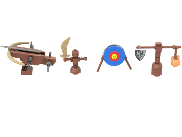 lego knight training equipment