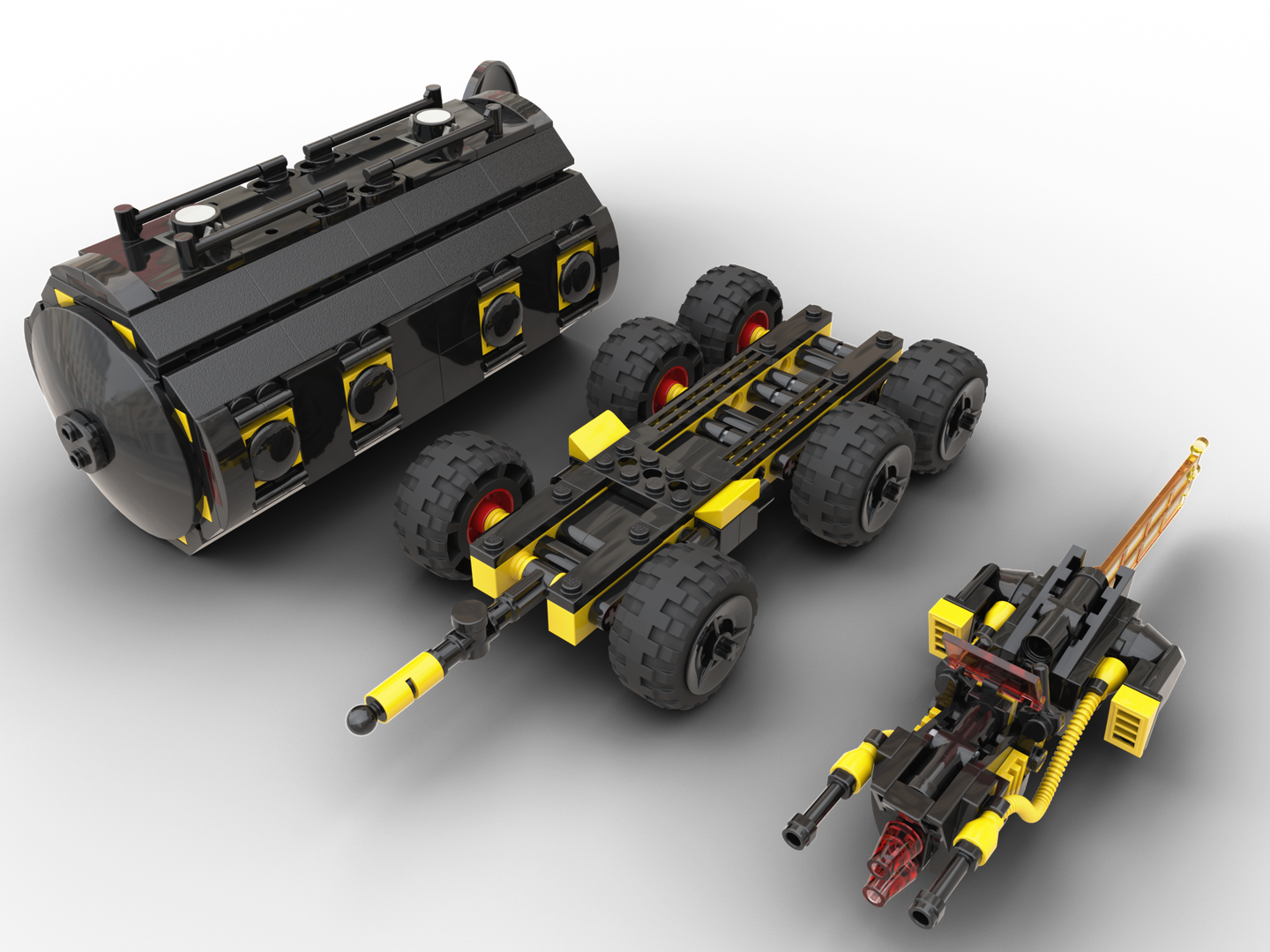 Container, Trailer, Razor combo pack