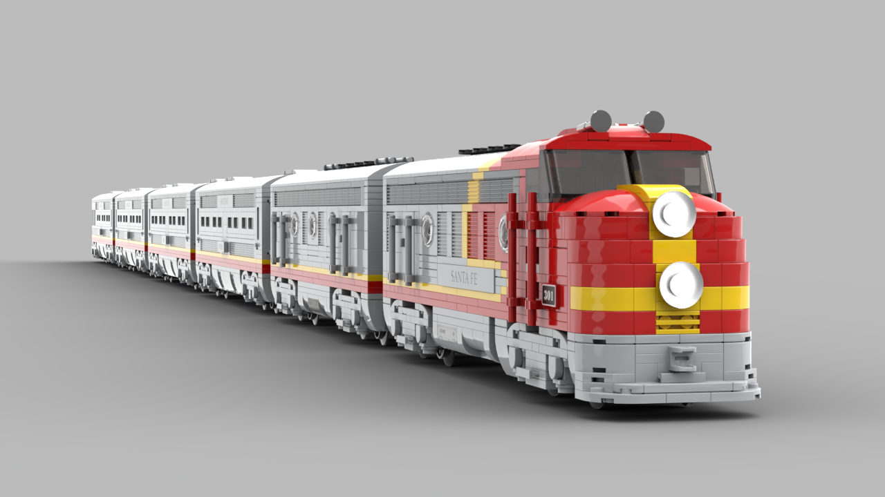 Santa Fe - 8 wide carriages and low cost build!