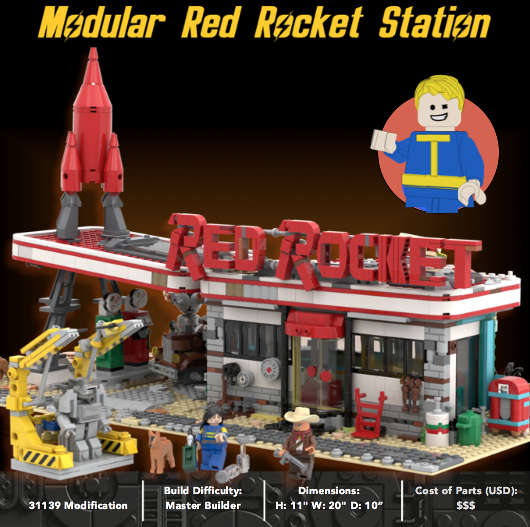 Red Rocket Modular Gas Station from Fallout