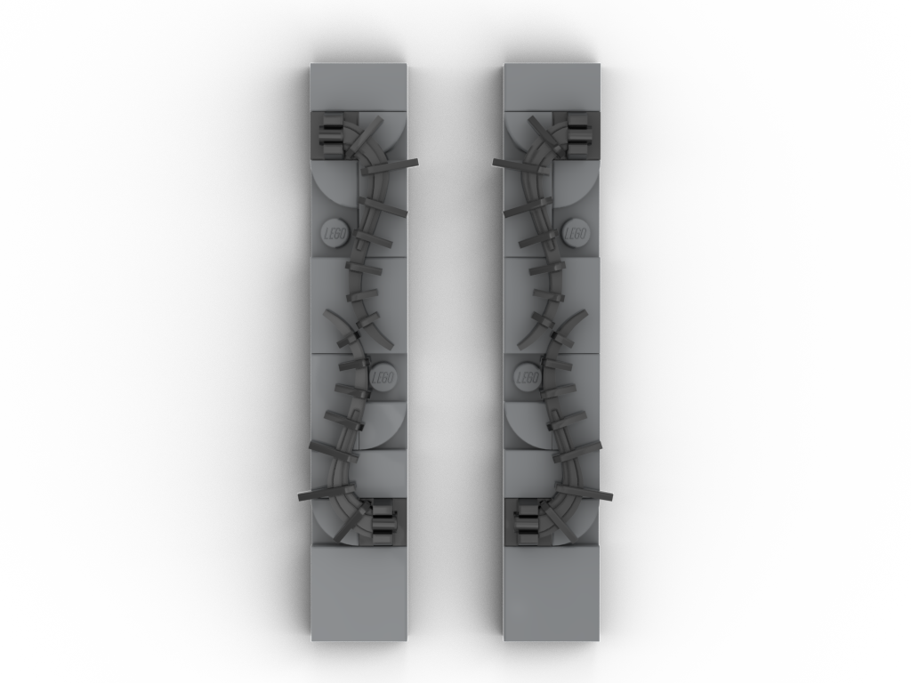 75810 The Upside Down - Alternative side walls for the chimneys to avoid stickers