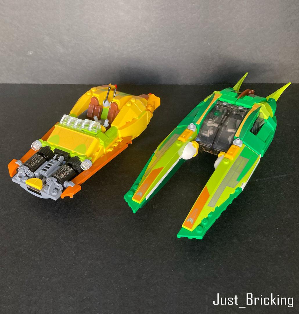 XJ-6 Airspeeder and Zam Wesell's Airspeeder