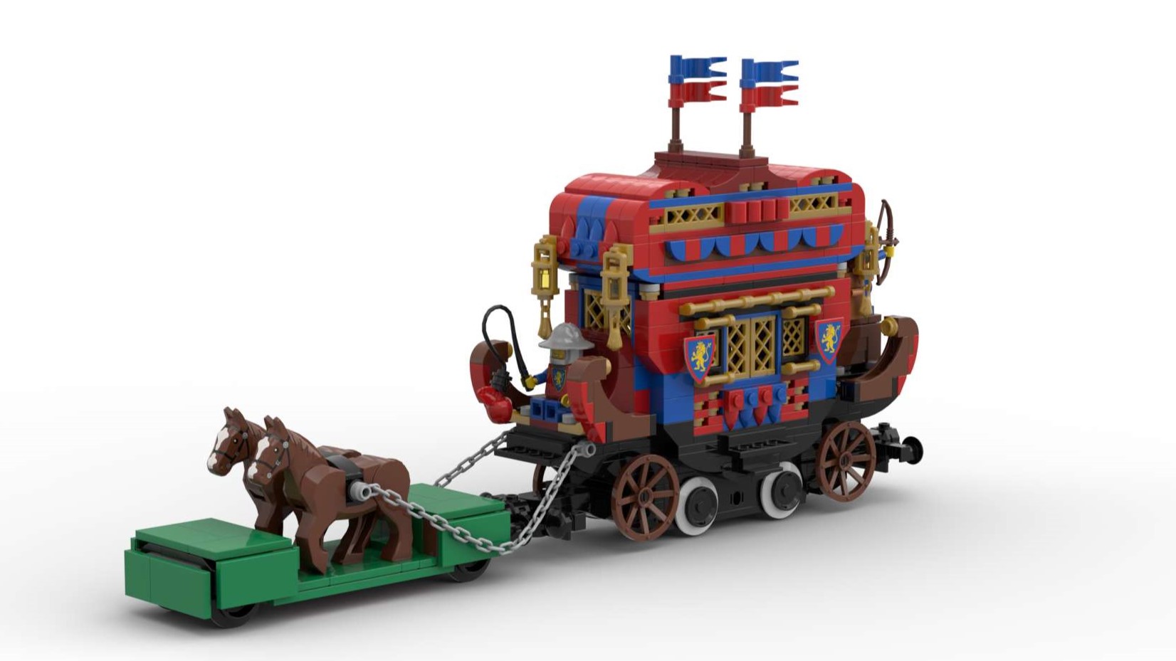 Motorized royal carriage