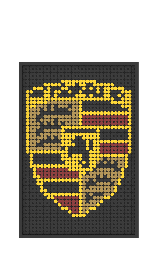 Porsche Lego Logo Mosaic