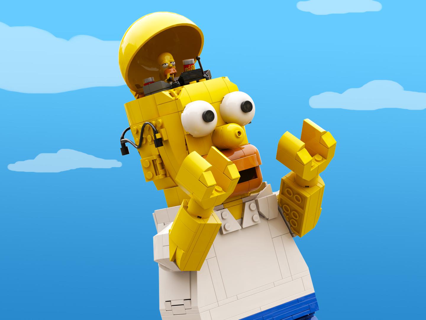 Upscaled Minifigure Homer