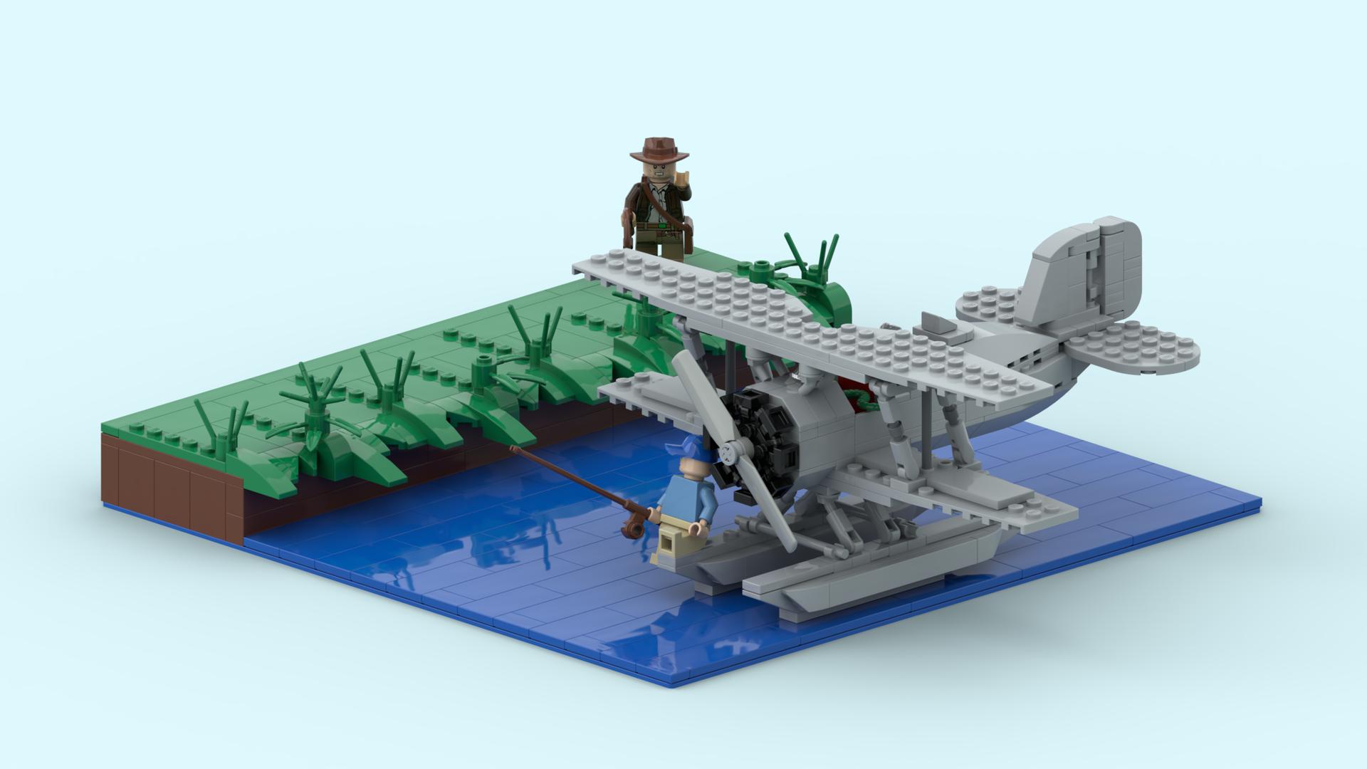 Raiders Of The Lost Ark Diorama - Jock's Seaplane