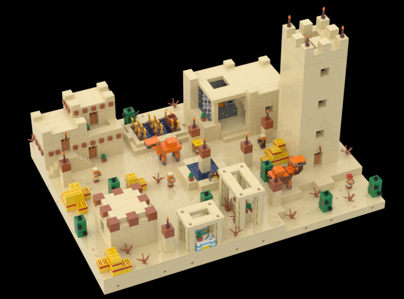UCS Minifigure-scale Desert Village