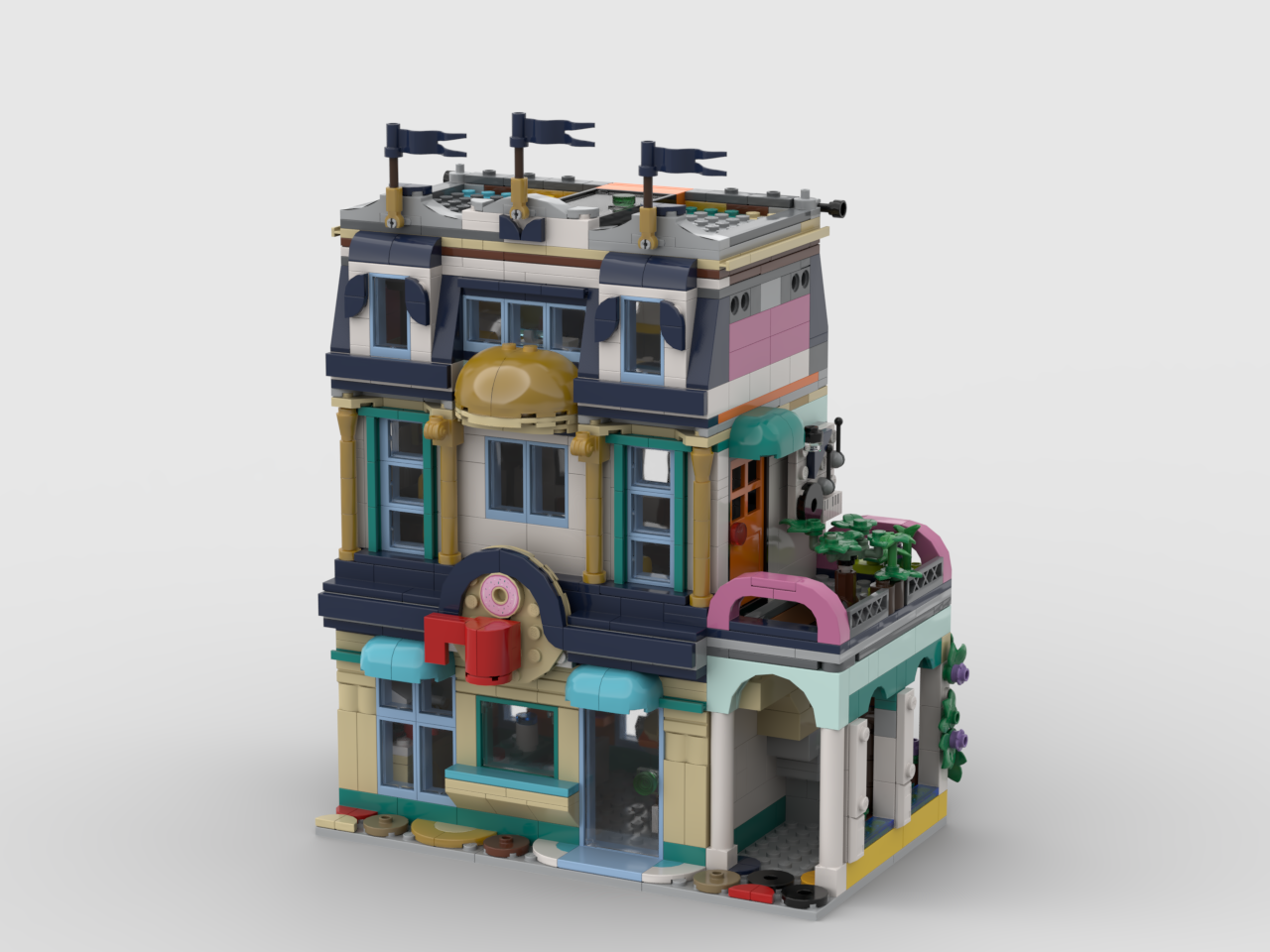Bakery Cafe and Music Academy, Lego 31141 Alternate build alternate build