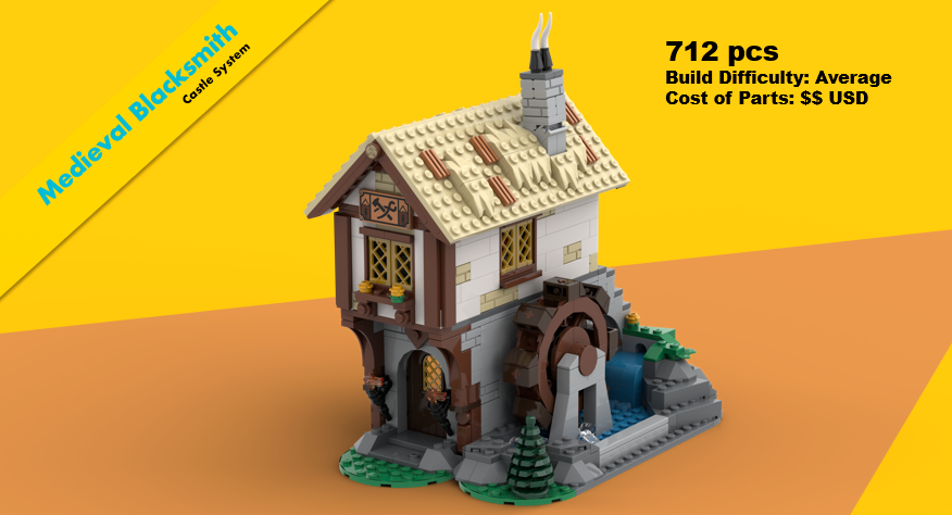 Medieval Town Square Blacksmith - 10332 Castle Extension