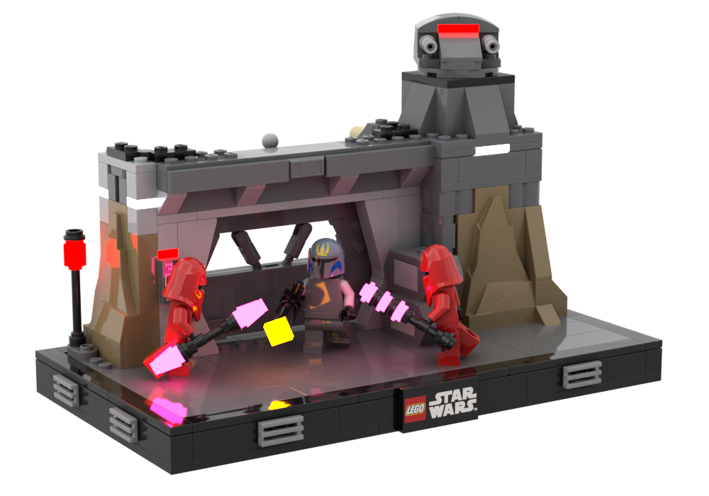 Paz Vizsla's Sacrifice Diorama