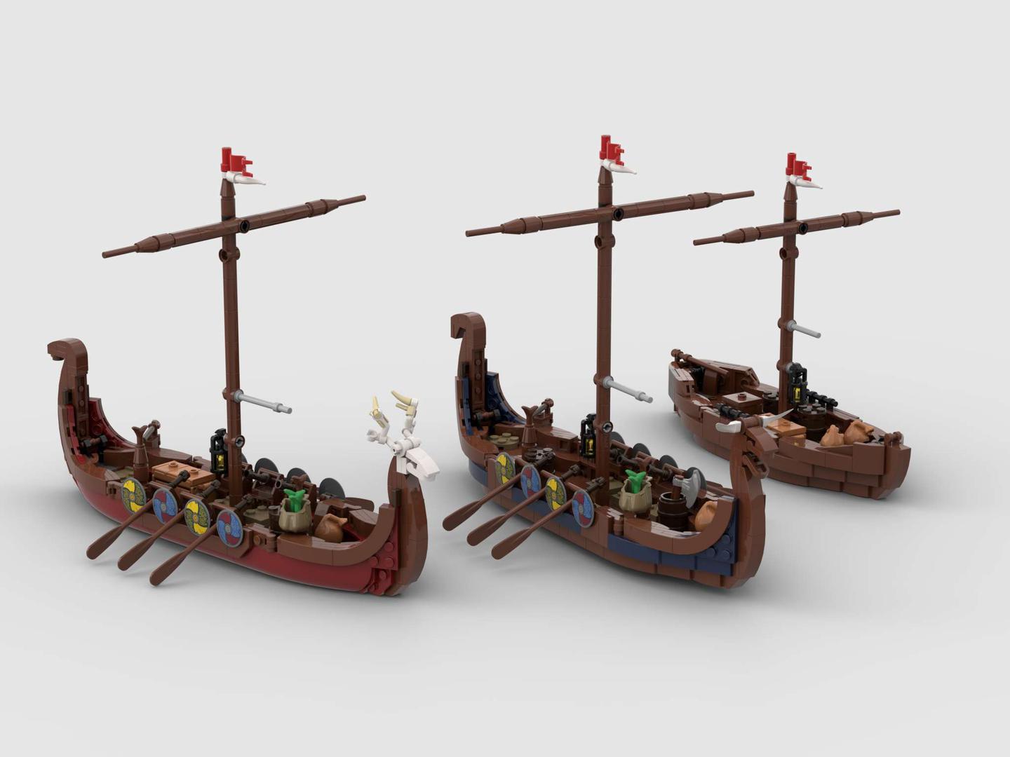 Viking Village Expansion 21343 Ships
