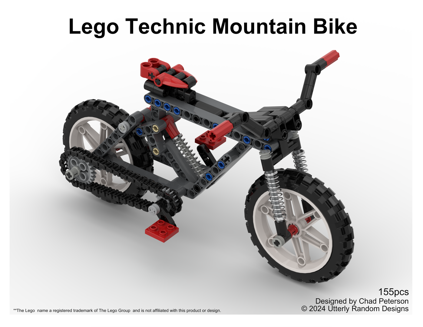 Lego Technic Mountain Bike - Lego MOC Building Instructions