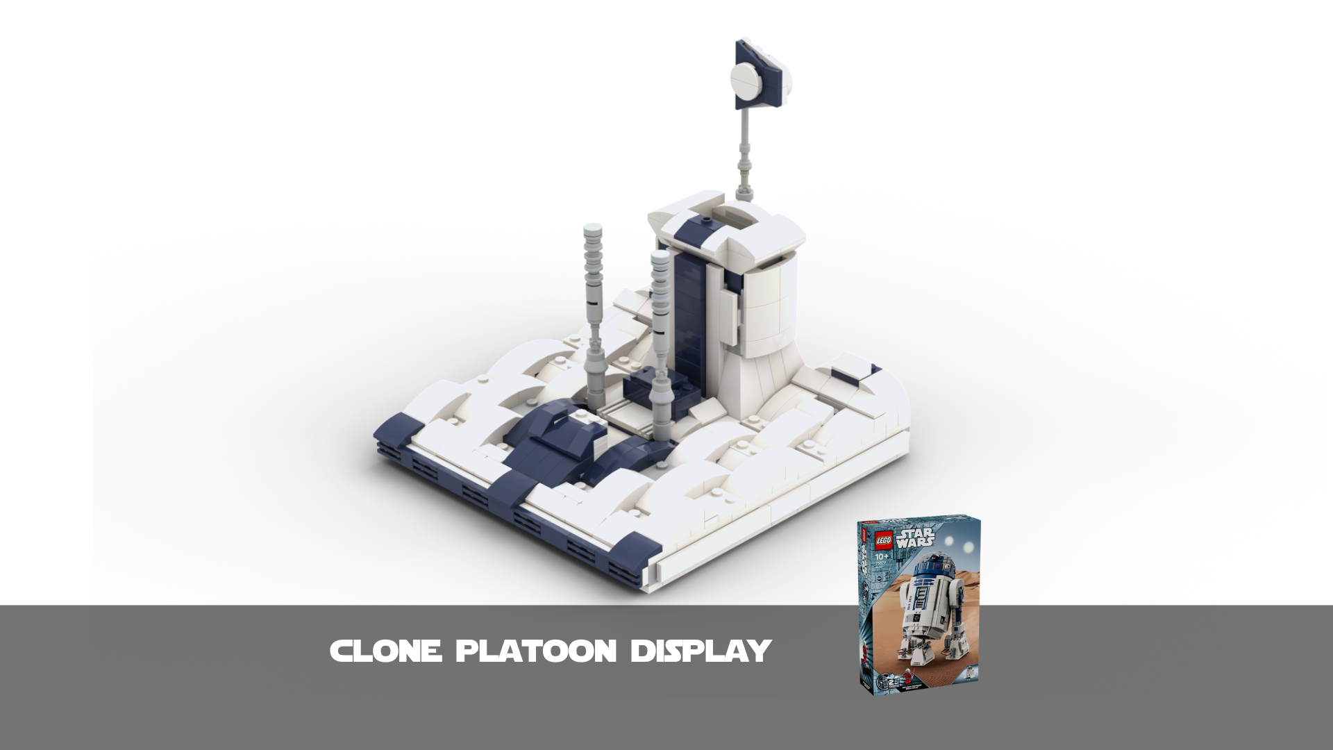 Clone Platoon Minifigure Display alternate build