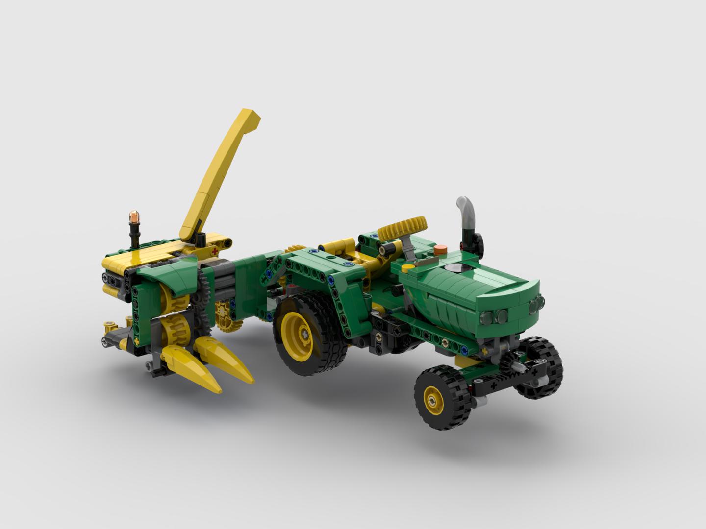 42168 Tractor with Single Row Harvester