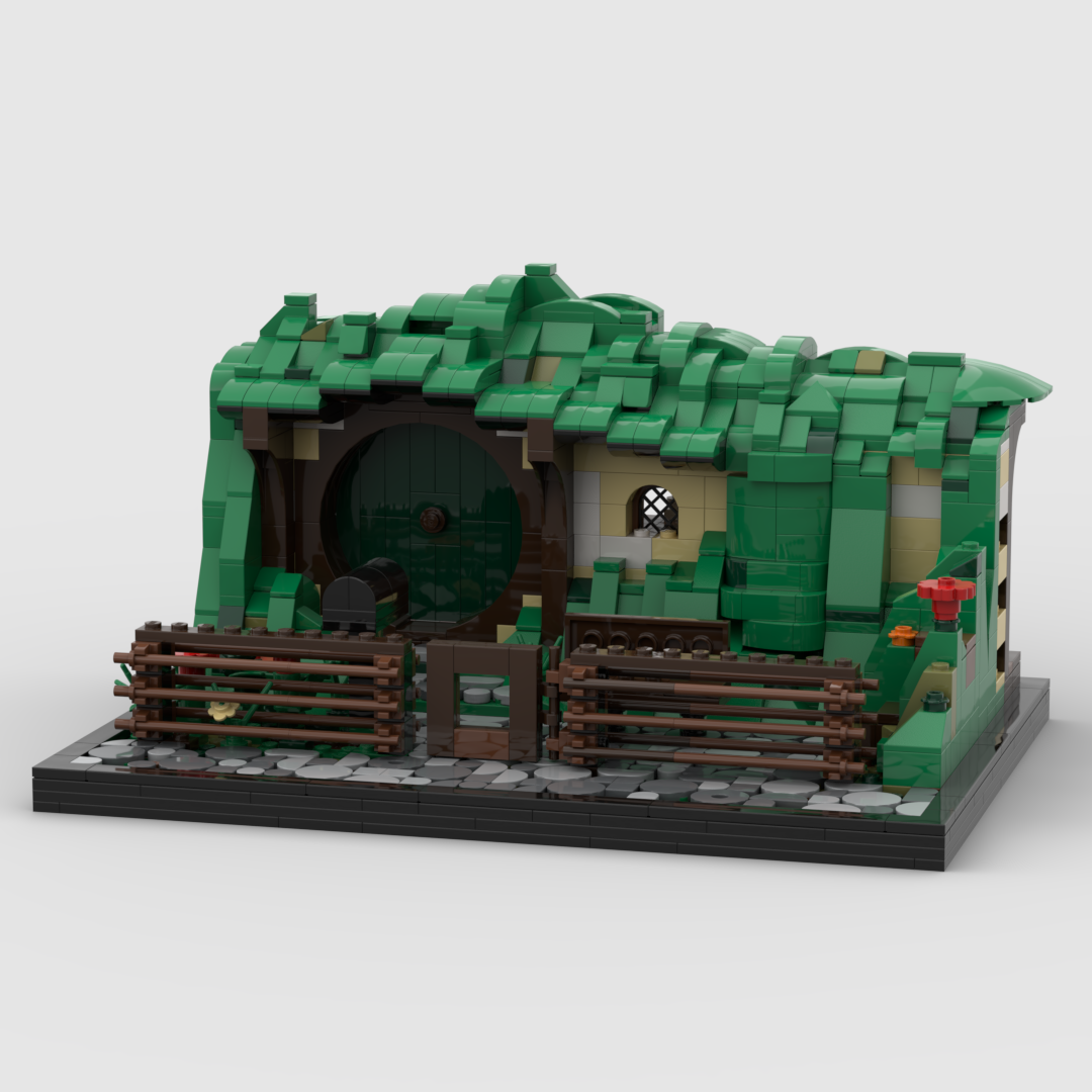 Diorama Bilbo meets Gandalf in Bag end